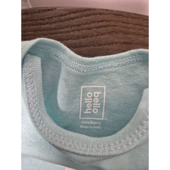 Newborn Hello Bello Baby Bodysuit‎ & Pants Set 2-Piece 100% Cotton Unisex - Picture 4 of 4